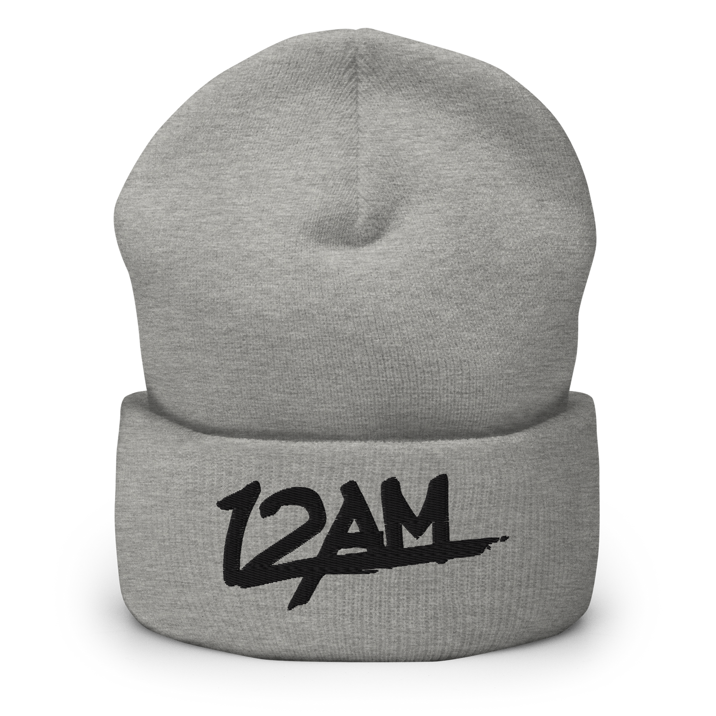 12AM Black Logo Beanie