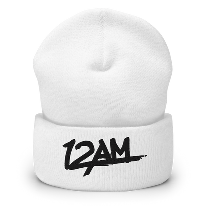 12AM Black Logo Beanie