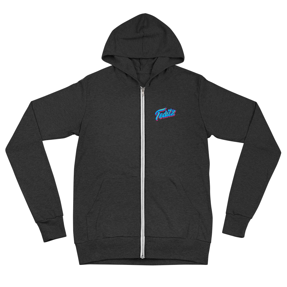 Teditz Double Logo zip hoodie