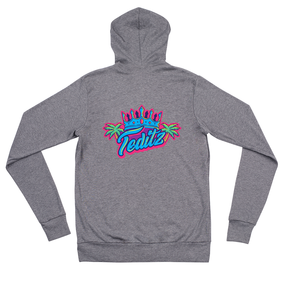 Teditz Double Logo zip hoodie