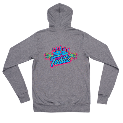 Teditz Double Logo zip hoodie