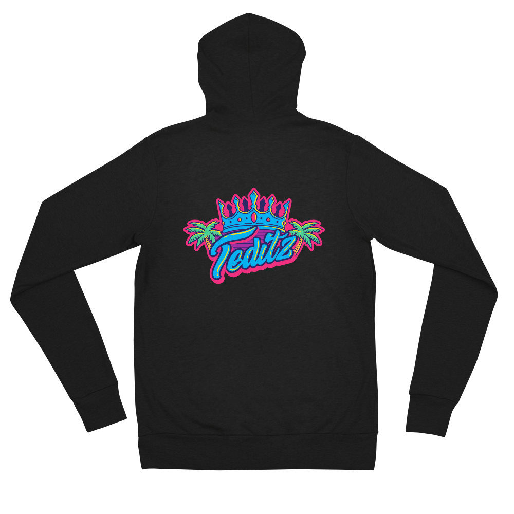 Teditz Double Logo zip hoodie